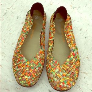 Bernie Mev woven slip-ons